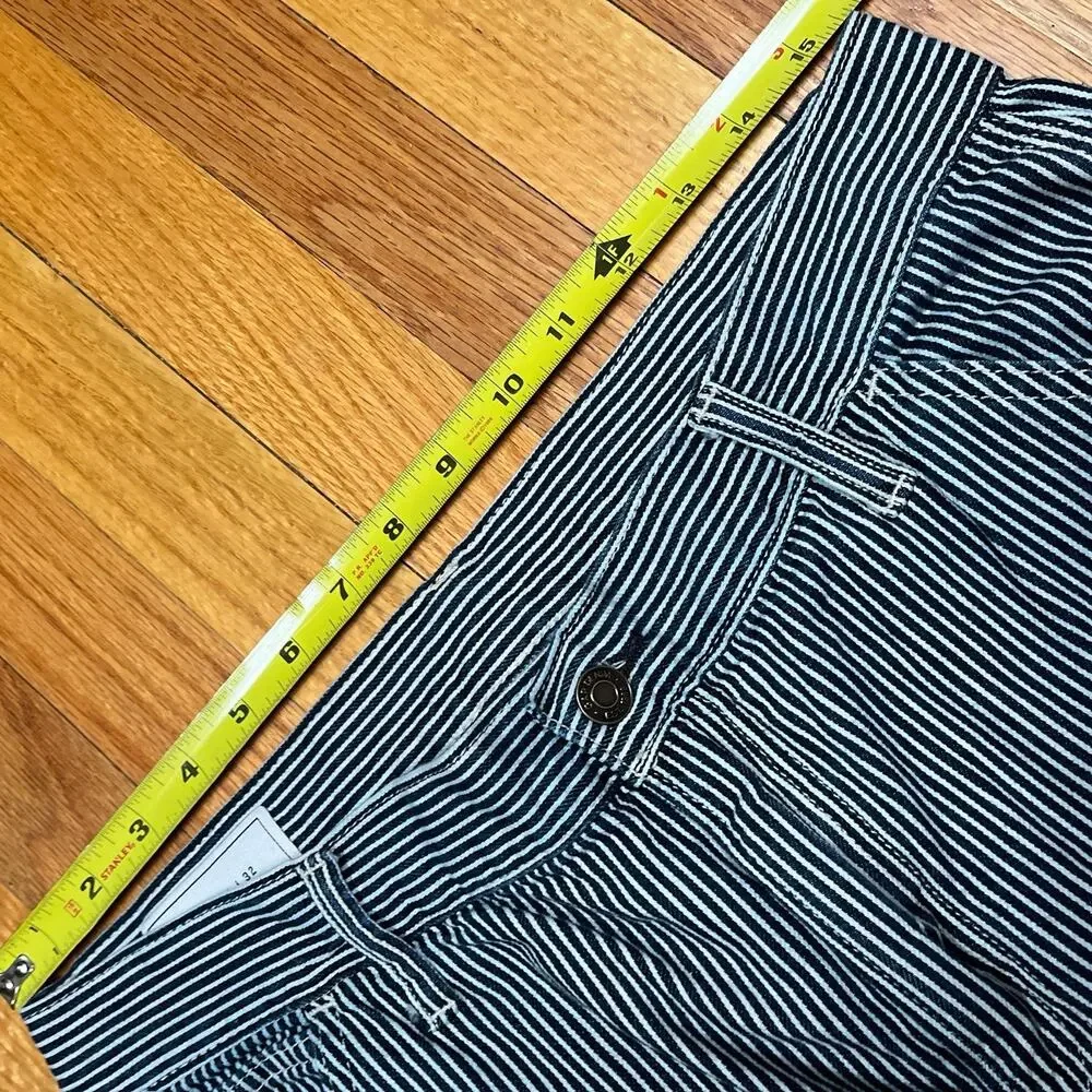GAP Blue Stripe Double Knee Carpenter Pants‎ Size 31x31 Railroad Hickory